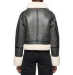 Women’s Cropped Shearling Jacket – Cozy & Stylish Winter Wear - Image 4