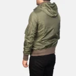 Hanklin MA-1 Green Hooded Bomber Jacket – Men’s Classic Flight Style - Image 5
