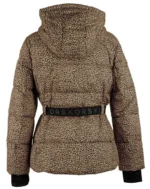 Michael Kors Women’s Hooded Leopard Print Puffer Coat with Belt - Image 5