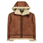 Men’s B-3 RAF Aviator Bomber Jacket – Real Shearling Leather Flight Coat - Image 5