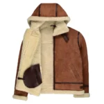 Men’s B-3 RAF Aviator Bomber Jacket – Real Shearling Leather Flight Coat - Image 6