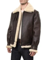 Classic B-3 Sheepskin Bomber Jacket – Real Leather Aviator Flight Coat - Image 6
