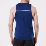 Premium Imperial Blue Drop Arm Tank – Sleeveless Gym Shirt for Men
