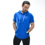 3D IRONGEAR Short Sleeve Hoodie – Athletic Streetwear for Men | Zebas Leather Works