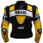 Yamaha Racing R6 Motorcycle Cowhide Leather Biker Jacket | Premium Quality - Image 2