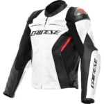 Dainese Racing 4 Men’s Leather Motorcycle Jacket – Sporty & Protective Gear