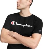 Champion Men's Cotton Midweight Graphic T-Shirt – Classic Crewneck Tee with Script Logo - Image 3