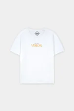 Men's White T-Shirt FT5210-00M – Classic Crewneck Cotton Tee for Everyday Comfort