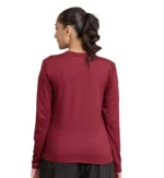 Maroon Crest Sweatshirt – Premium Comfort & Style - Image 3